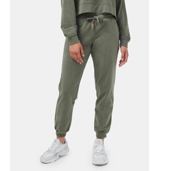 Tentree Organic Cotton Fulton Drawstring Jogger Green Small - Picture 1 of 6
